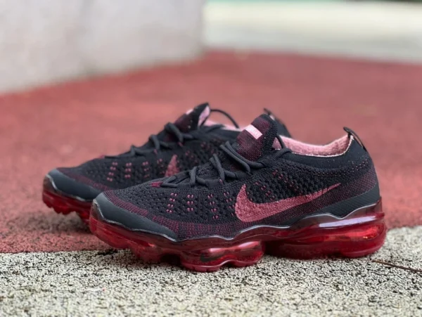 Nike Air VAPORMAX 2023 noir et rouge NIKE AIR VAPORMAX 2023 FLYKNIT noir et rouge chaussures de course à coussin d'air respirant DV1678-005