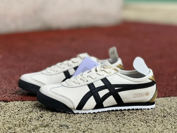 Onitsuka Tiger blanc noir or pur original Onitsuka Tiger MEXICO 66 planche basse